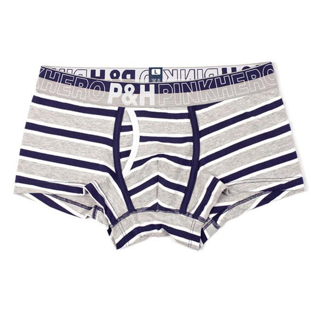 Stripe Underpants Knickers Sexy Men's Boxer Briefs Shorts Underwear Pants