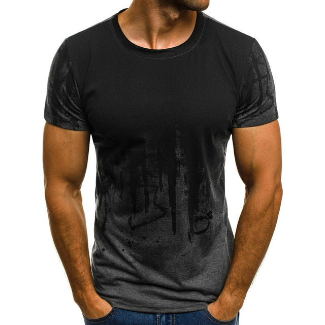 Hip-Hop T-Shirts Men Casual Short Sleeve T-Shirt O Neck Cotton Mens T Shirt Man Tops Tees Men's Luxury Brand Summer Clothes 2018