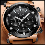 Watch Men LIGE Sport Quartz Fashion Leather Clock Mens Watches Top Brand Luxury Waterproof Business Watch Man Relogio Masculino